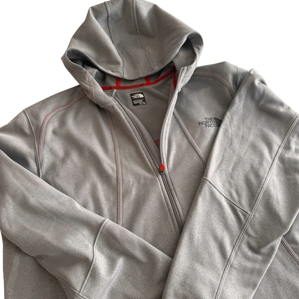 The‎ North Face Hoodie Mens XL Gray Mountain Athletics Full Zip Fleece Jacket
